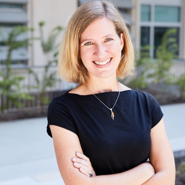 Nicki Cagle stands for a headshot. 